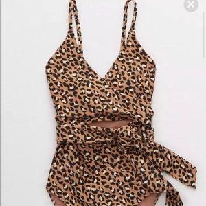 Aerie wrap one piece suit- medium